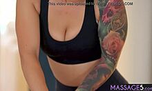 Beautiful MILF GOT MASSAGE by LESBIAN and FRIEND