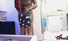 Young 18+ African Couple Enjoys Intense Bedroom Action