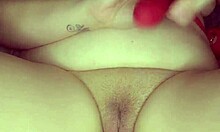 Chubby BBW Uses Toy To Lick Her Pussy And Cum