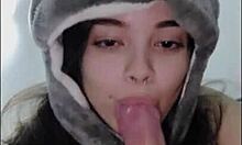 cute teen performs oral in 69 position with partner