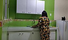 CONSOLING MY MOTHER-IN-LAW LEADS TO INTENSE FUCKING IN THE KITCHEN