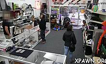 bimbo gets rammed hard in store competition