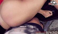 auto sextreffen mit deutscher dünner teen 18+ schlampe