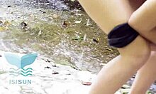 A Stranger Drills Me While Sunbathing By The River. Cheating On My Boyfriend With Raw Outdoor Action.