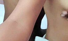 Beautiful Indian girl seduces friend with horny homemade video, cute and sexy.