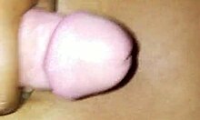 Amateur blowjob, titfuck, and cumshot in interracial action, he said