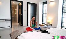 Busty European Stepsis Catches Stepbro Sniffing Her Panties