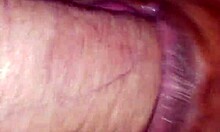 Amateur blowjob, titfuck, and cumshot in interracial action, he said