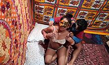 Horny Indian Aunt Deepthroats Cock in POV