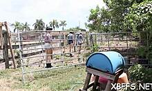 Bffs Tease and Suck Cock of a Horny Young Lad