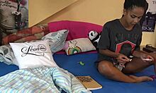 Isabella Teases in T-Shirt with Sexy Legs and Ass