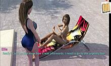 a wife and her mother-in-law playing games at home with amateurs