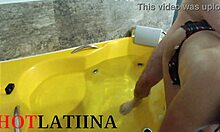 Lauren Latina Fucks Stranger Without Condom in Shower.