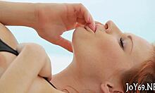 teen finds pleasure with fingers