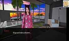 My new family 74 features small tits hentai anime redhead with big ass in homemade game