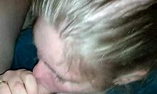 Co worker comes home for sneaky oral action.