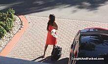 Neighbors' crazy hot ex gives POV blowjob. Intense homemade hardcore action.