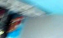 latina amateur bent over in doggystyle without noticing the recording