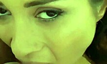 Busty European babe strips then gets wet blowjob and hard fuck in POV.