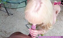 Ever seen a busty blonde German teen do ass-to-mouth anal on vacation POV?