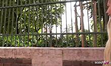 German Scout Convinces Shy Teen 18+ Haley Hunter to First Casting Doggy Sex