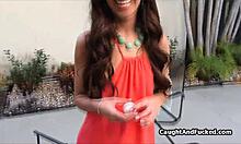 Neighbors' crazy hot ex gives POV blowjob. Intense homemade hardcore action.