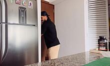 The thief entered the apartment to steal but got distracted by a hot passive ass and started fucking it hard