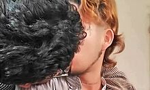 Sensual ass eating with boyfriend delicately