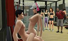 Horny girlfriend performs sexercise, riding my cock and giving blowjob outdoors in public!