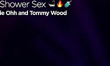 jackie ohh showers with deepthroat cock in vegas