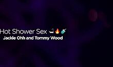 jackie ohh showers with deepthroat cock in vegas