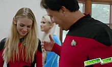 Horny ladies please their daddies, sucking mature cocks and getting pounded!