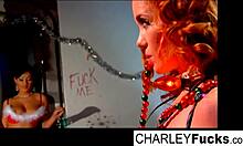 Does Charley fuck her sexy girlfriend hard?