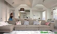 hot ebony babysitter kendall woods rides cock to apologize