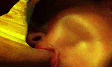 Hey, my slut girlfriend really loves sucking cock, she's so into it.