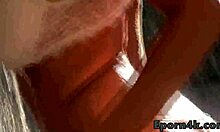 i'm watching amazing blonde teen giving blowjob outdoor