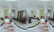 Slutty Girlfriend Soaped Up for Missionary Fuck