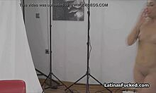 Latina photo model can't say no to cock during shoot