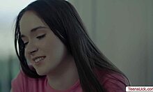 Wow! Milf Stepmom Facesits Teen Stepdaughter in Wild Lesbian Action!