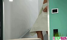 i watch russian teen stepsister workout on big cock