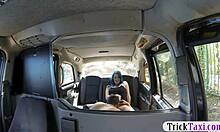 big tits wife screws hubby in backseat outdoors