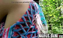 I picked up russian brunette sasha rose and fucked her outdoors in public