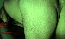 Rubbing my oiled up pussy with a dildo