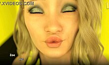 Wvm 133 Watching A Cheer Routine In 3D Animation