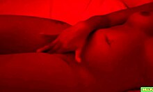 18-year-old brunette masturbates endlessly to orgasm