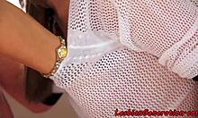 Horny granny seduces gorgeous teen for oral pleasure! So intense!