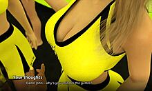 Wvm 133 Watching A Cheer Routine In 3D Animation