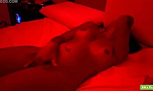 18-year-old brunette masturbates endlessly to orgasm