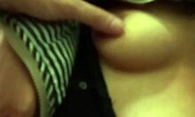 Latina Sucks Tits At ATM.