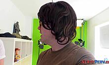 I tricked a goth to suck my cock for the first time in Yorkshire